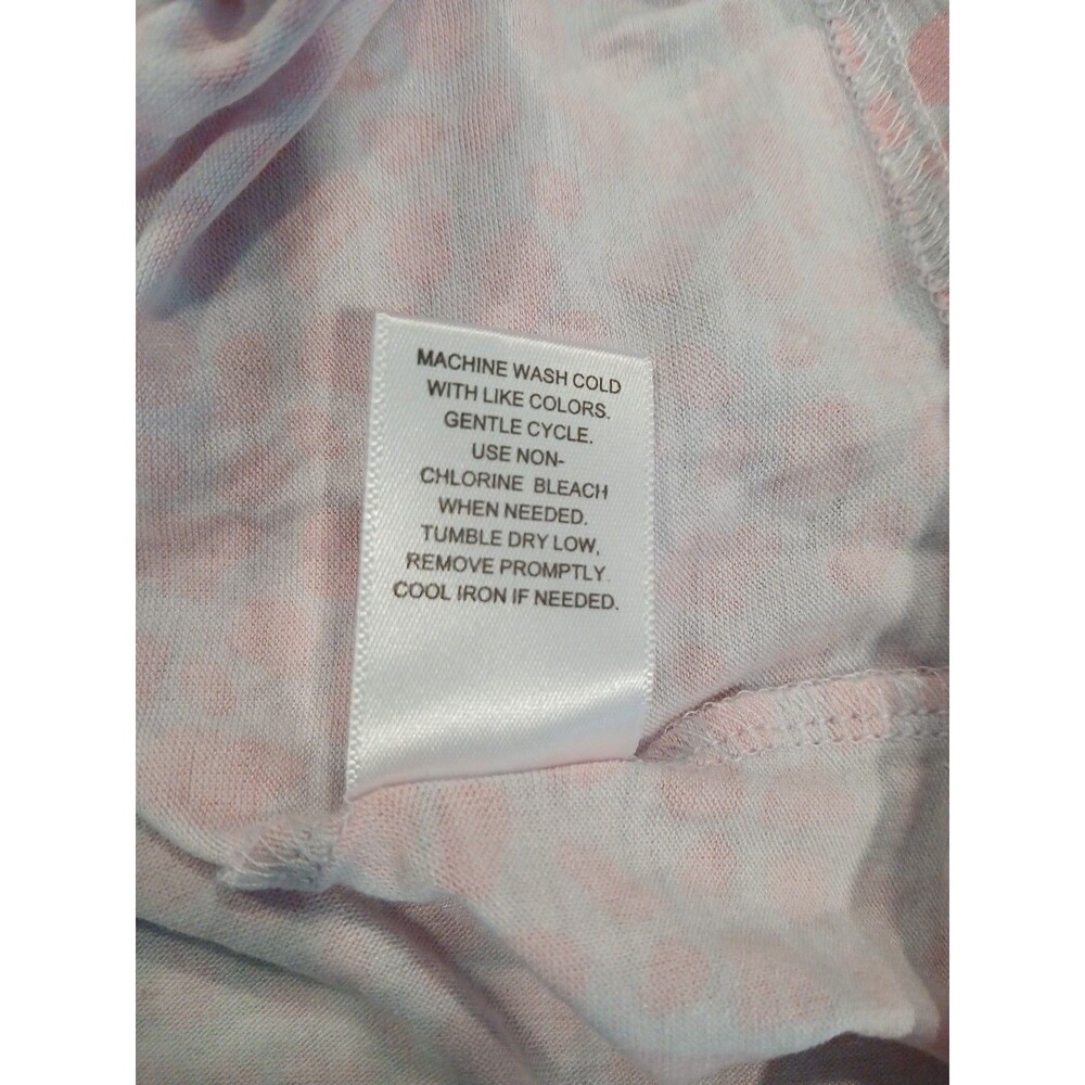 Emerson Road Womens Leopard Spotted Pajama Shirt Gray Pink Size Medium NWT Soft - Picture 11 of 11